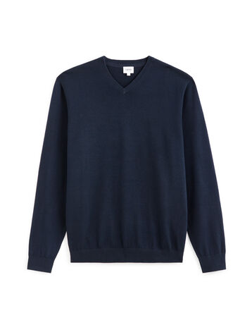 Pull Débardeur Homme Laine - Col V - Sans Manches - Tricoté - Pour Automne/Hiver