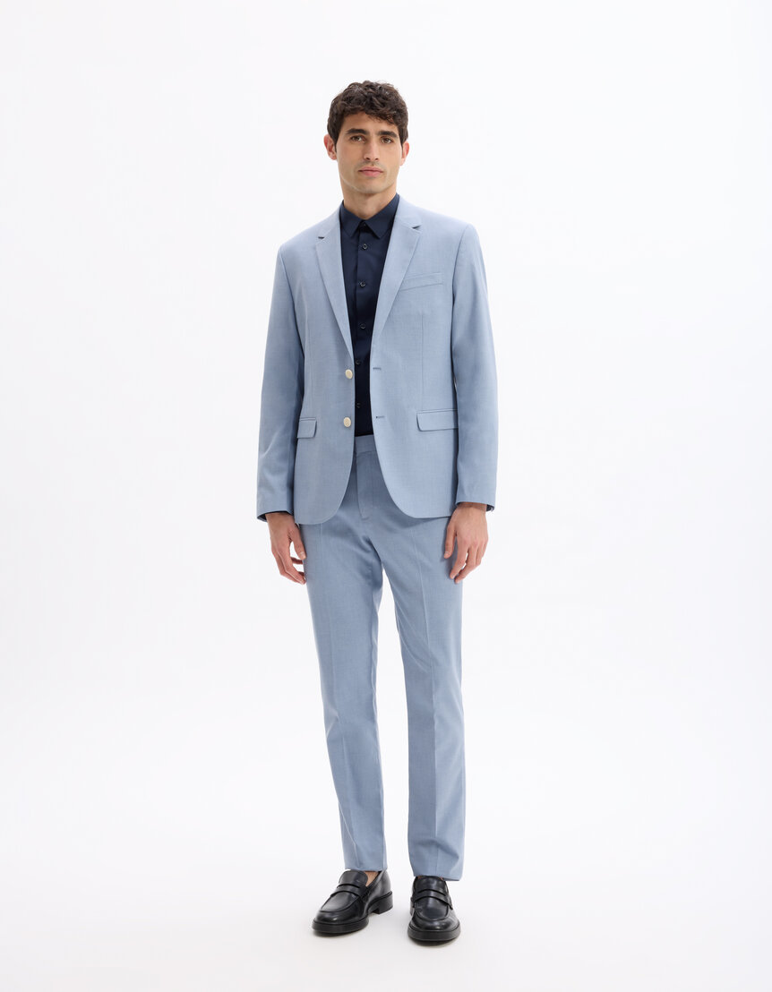 Costume Bleu Homme Celio Costume Décontracté Homme Veste Slim