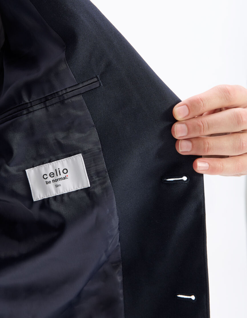 Veste de costume slim stretch - marine | celio be normal