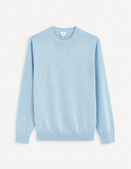 Pull Garçon Dunnes – Bleu, Col Rond, Coton, Poches – Taille 8-9 Ans – Occasion état Parfait
