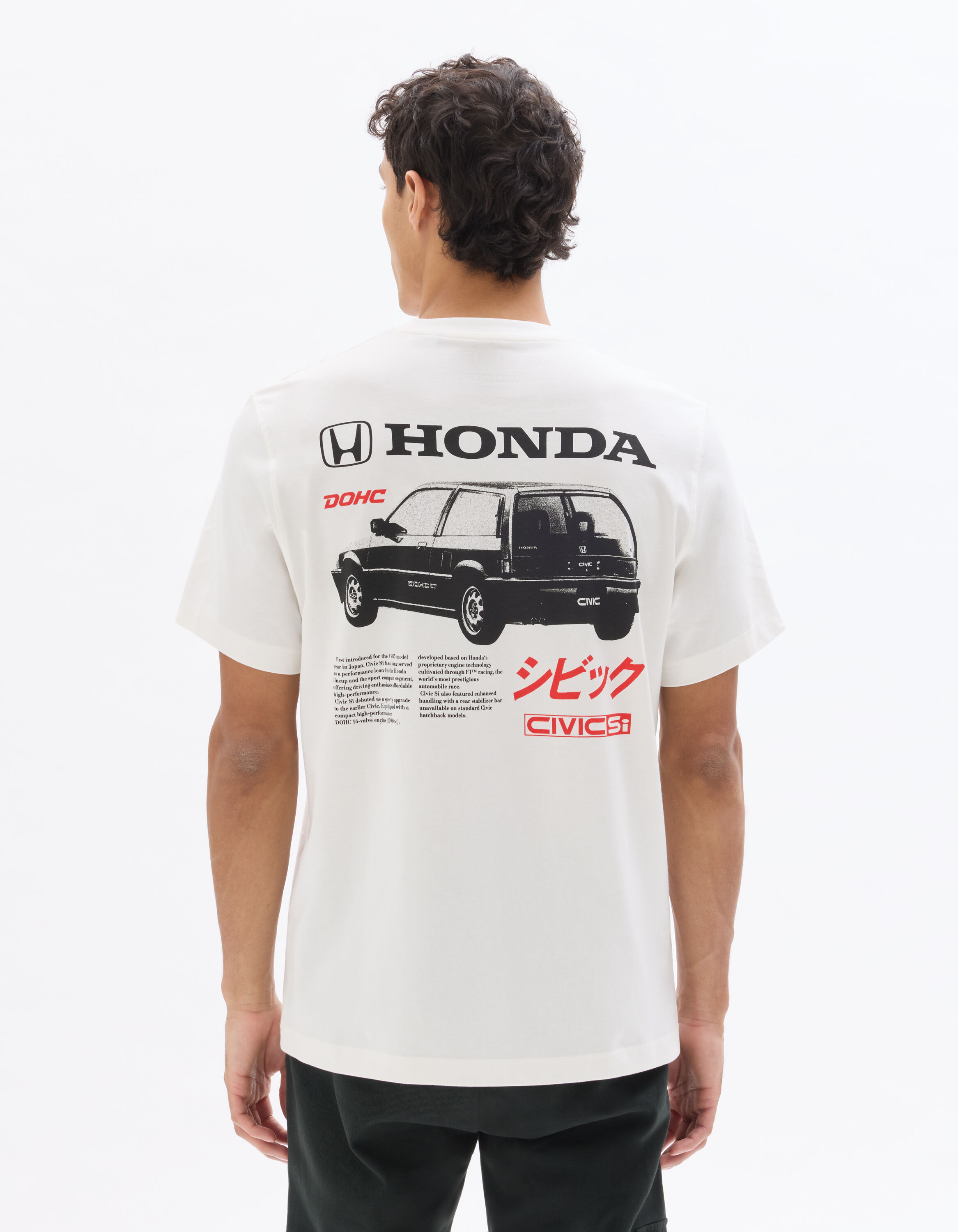 SCELTA MUSIROONS HONDA 10 シャツ Honda - White T-Shirt | celio be normal