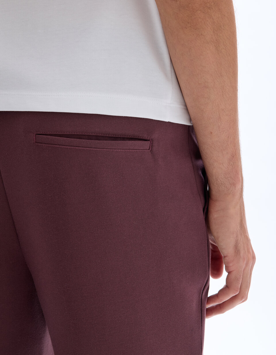 Pantalon Jean Rouge Bordeaux Stretch Cache Cache - Taille 38 - TBE Occasion