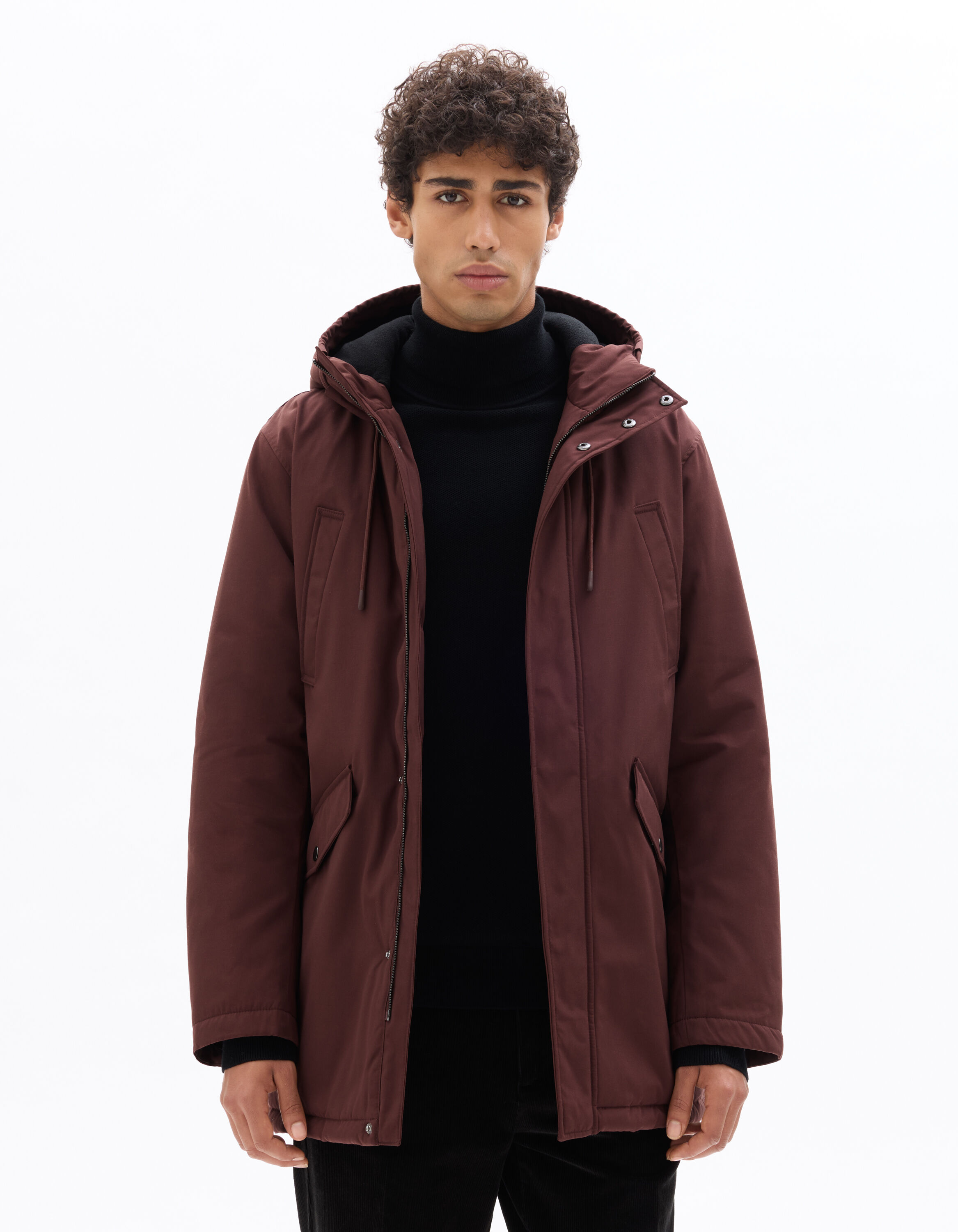 parka bordeaux homme