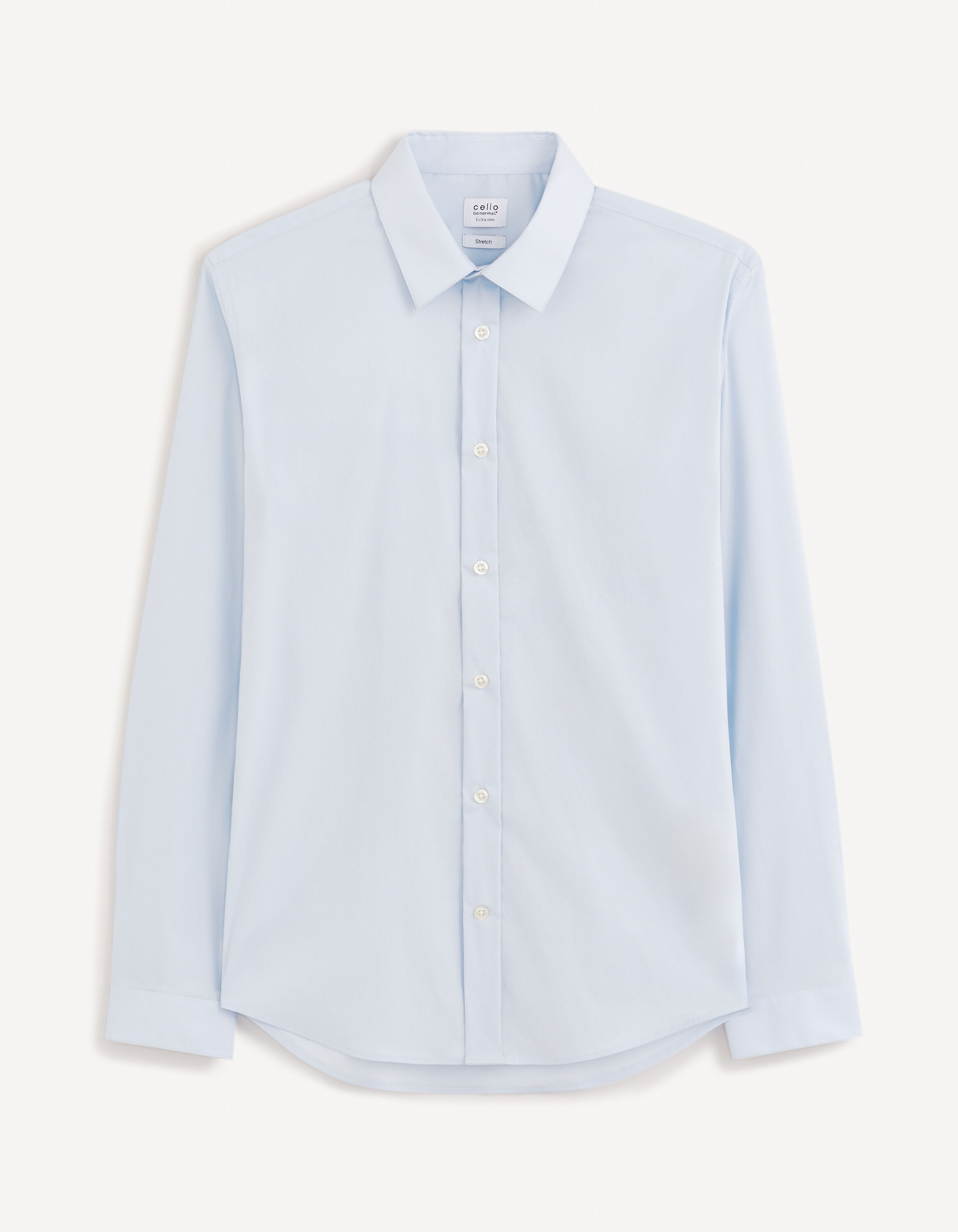 Chemise bouton de top manchette celio
