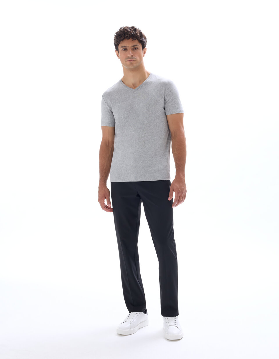 T-shirt Sans Manches Col Haut Gris Chiné New Look - Taille 8 - Neuf Sans étiquettes