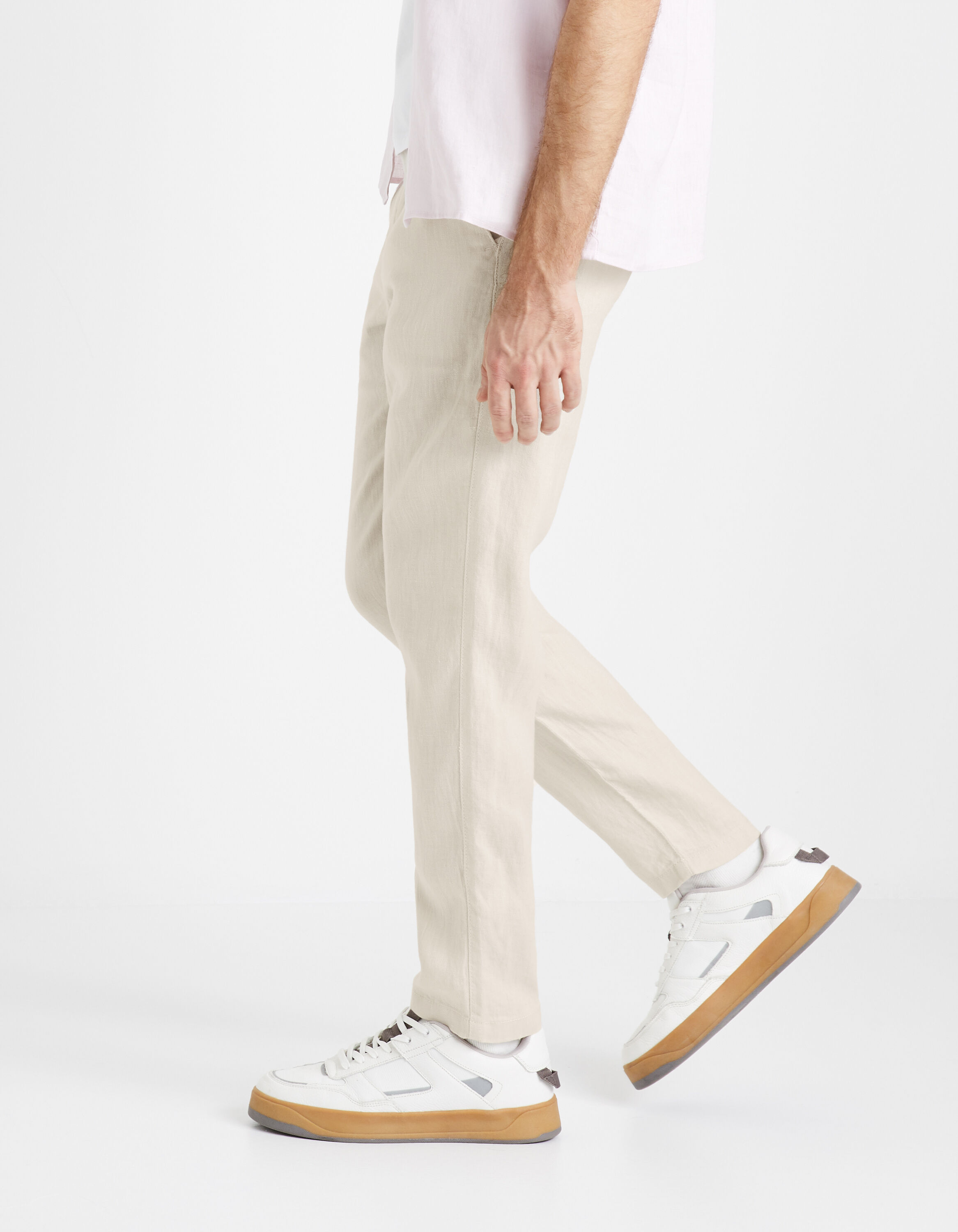 Pantalon en sales lin homme celio