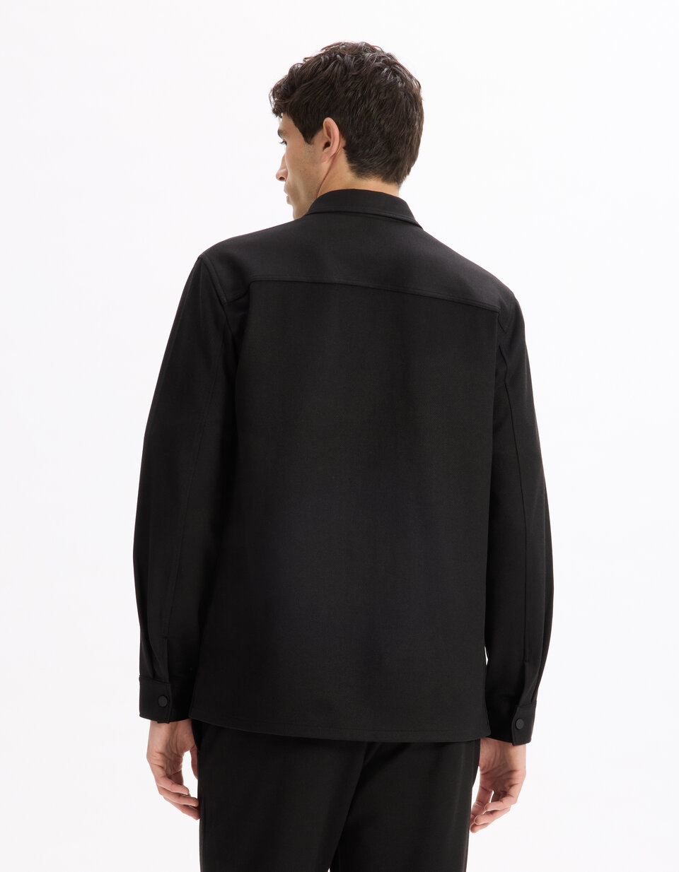 Pull-surchemise Hybride En Cachemire Noir Fedeli 'Corviglia' - Taille L (EU 52), Neuf Avec étiquette, Fabriqué En Italie