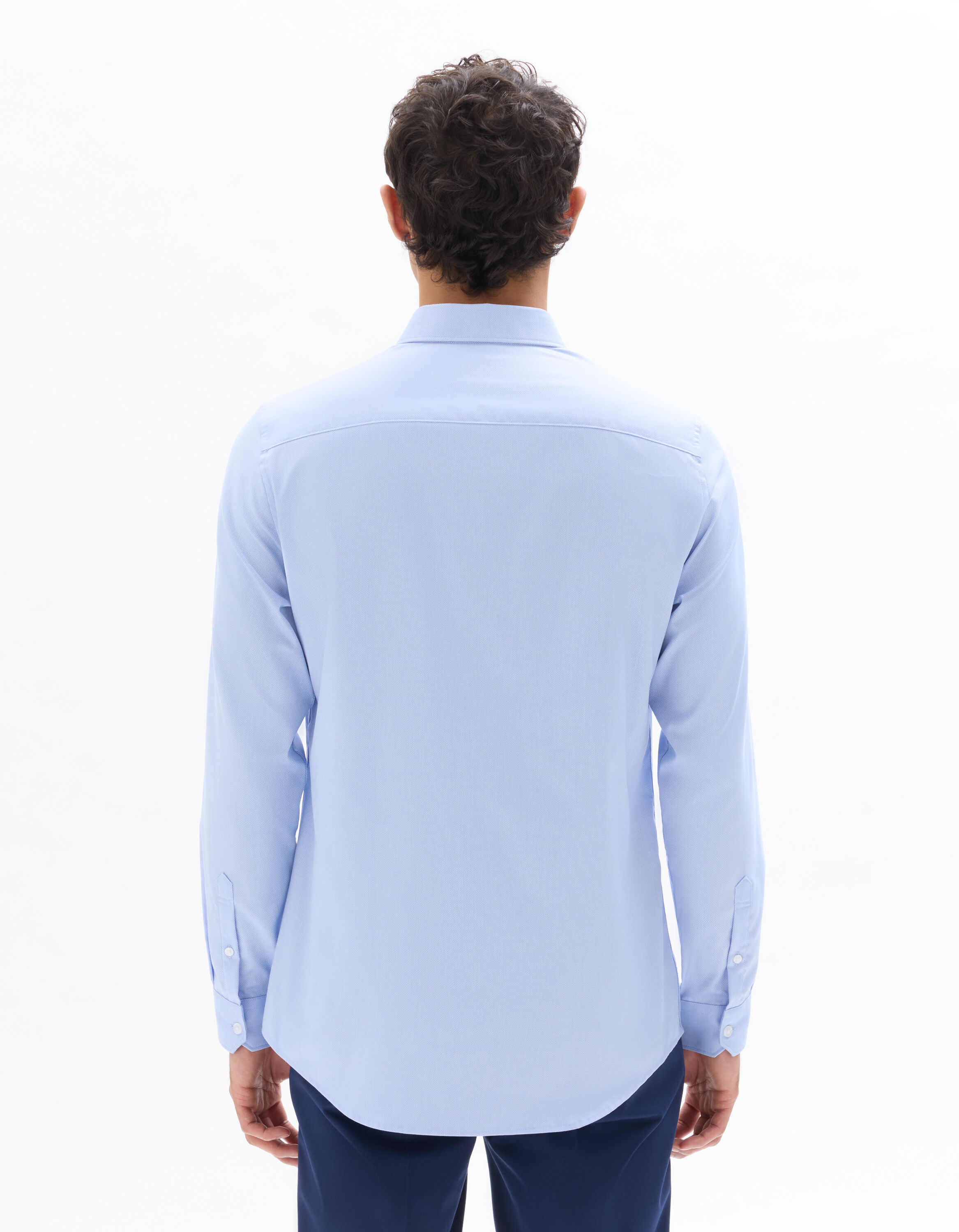 Slim royal oxford shirt - sky blue | celio be normal