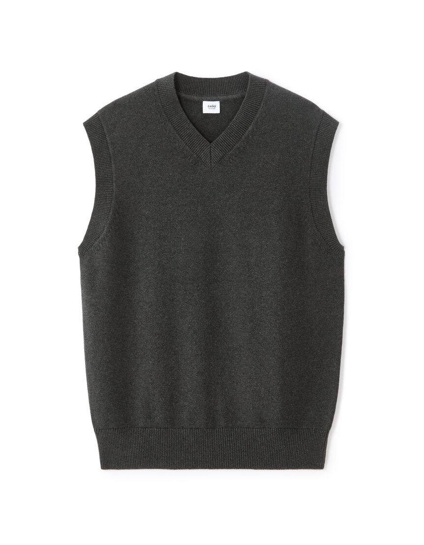 Pull Gris Foncé Celio - Taille XXL (2XL), Neuf Sans étiquettes, Pour Homme