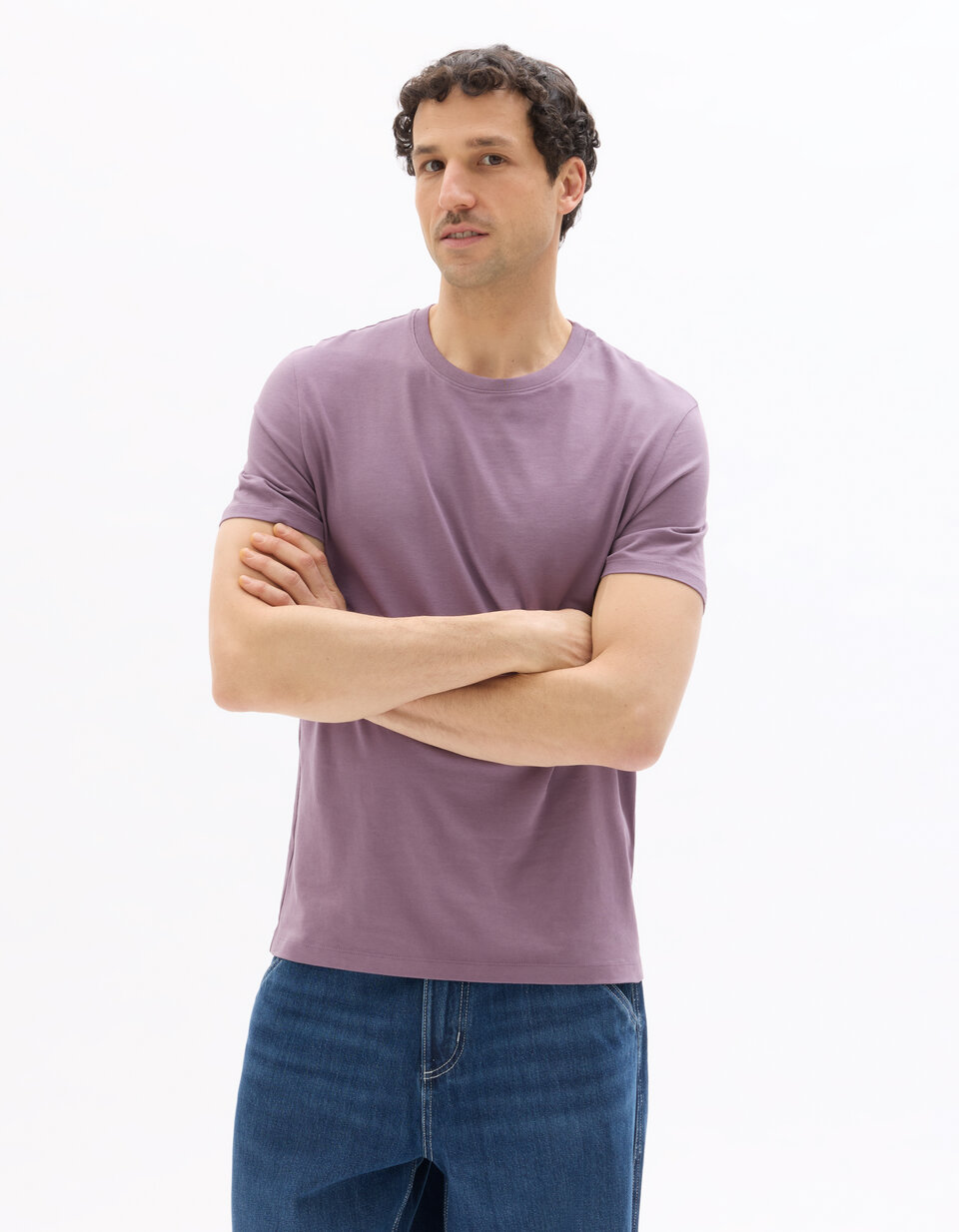TEE-SHIRT COL ROND EN COTON GAMIPY - AMERICAN VINTAGE pour HOMME