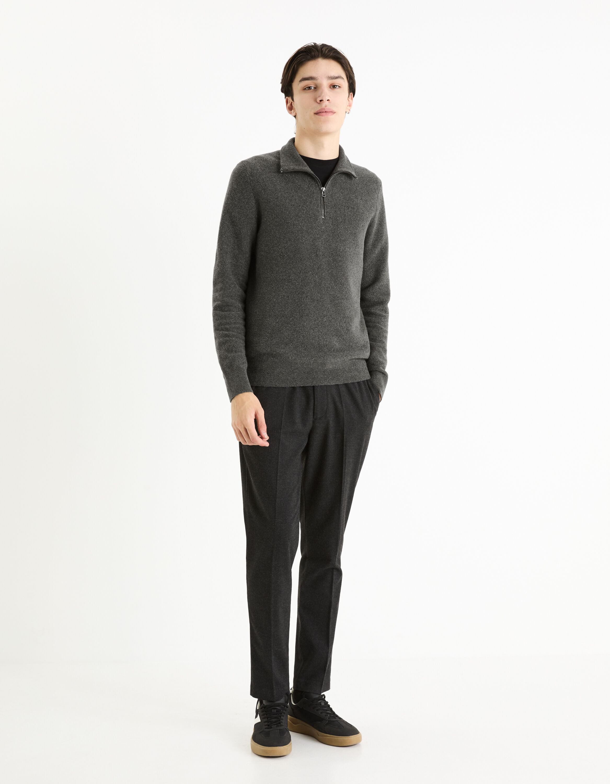 Pull col sales montant homme celio