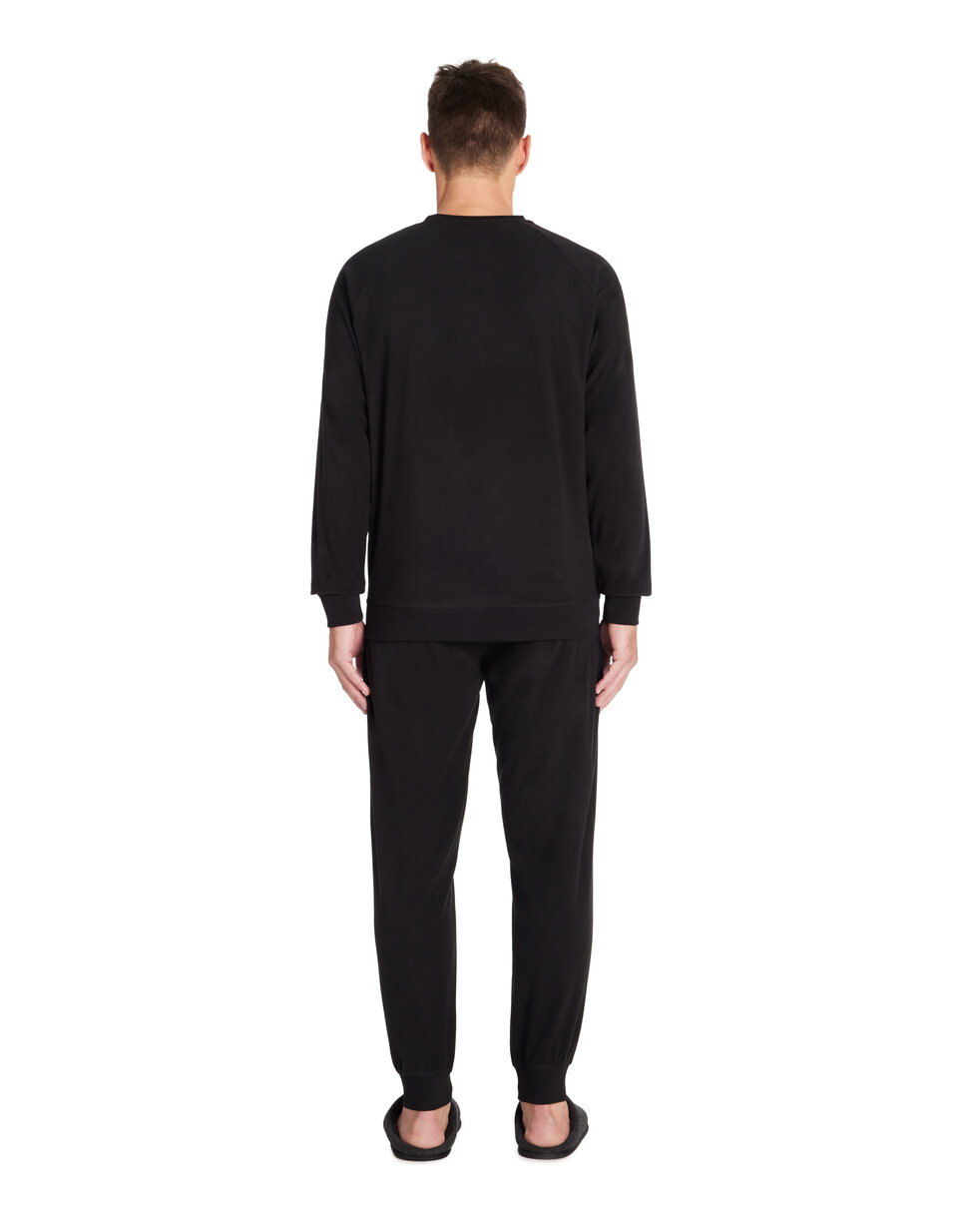 TOMEEK Pyjama voor heren, lange winterpyjama, warme pyjamabroek, 2