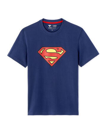 Superman - T-shirt bleu