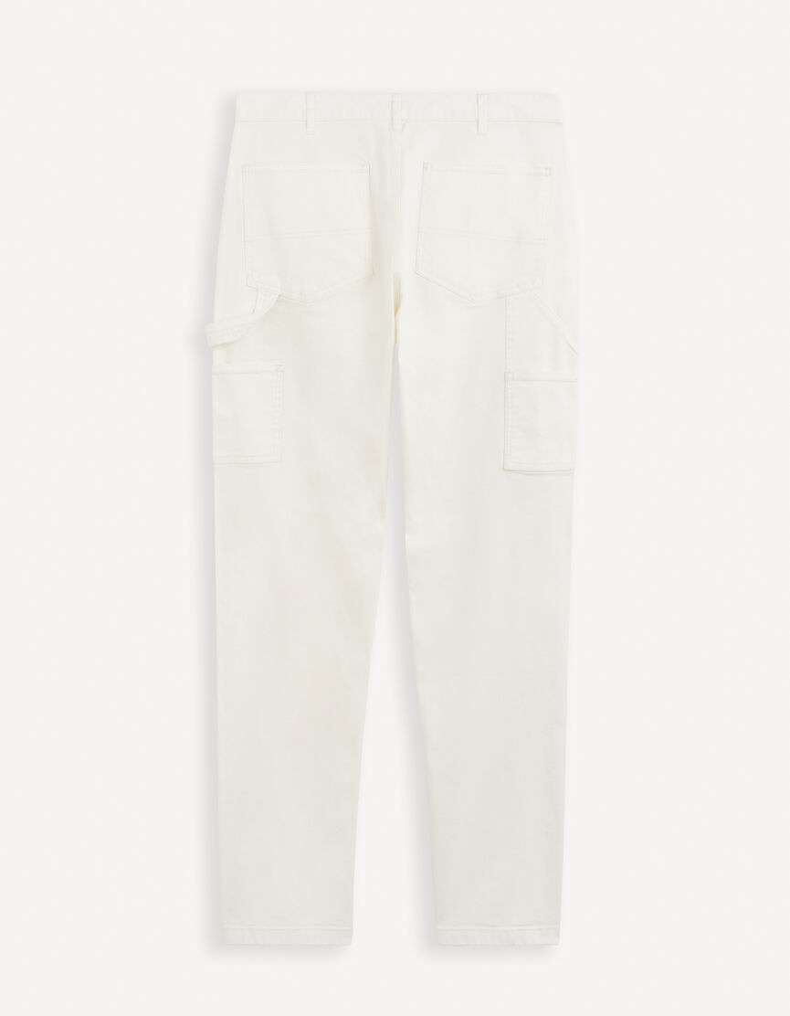 Pantalón chino slim de carpintero - beige | celio be normal