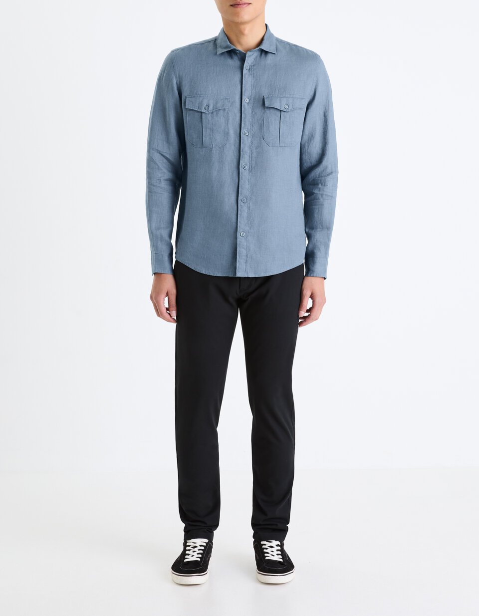 COMFY FLEX broek dames - chino stijl zwart main image 1