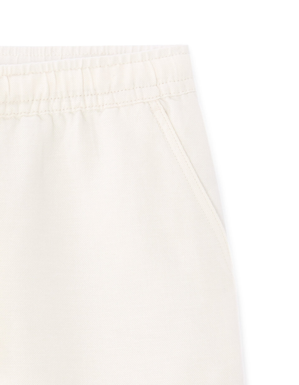 Bermuda Garçon Bonpoint - Taille 14 Ans - En Lin Mélangé Gris Perle - Occasion Très Bon état