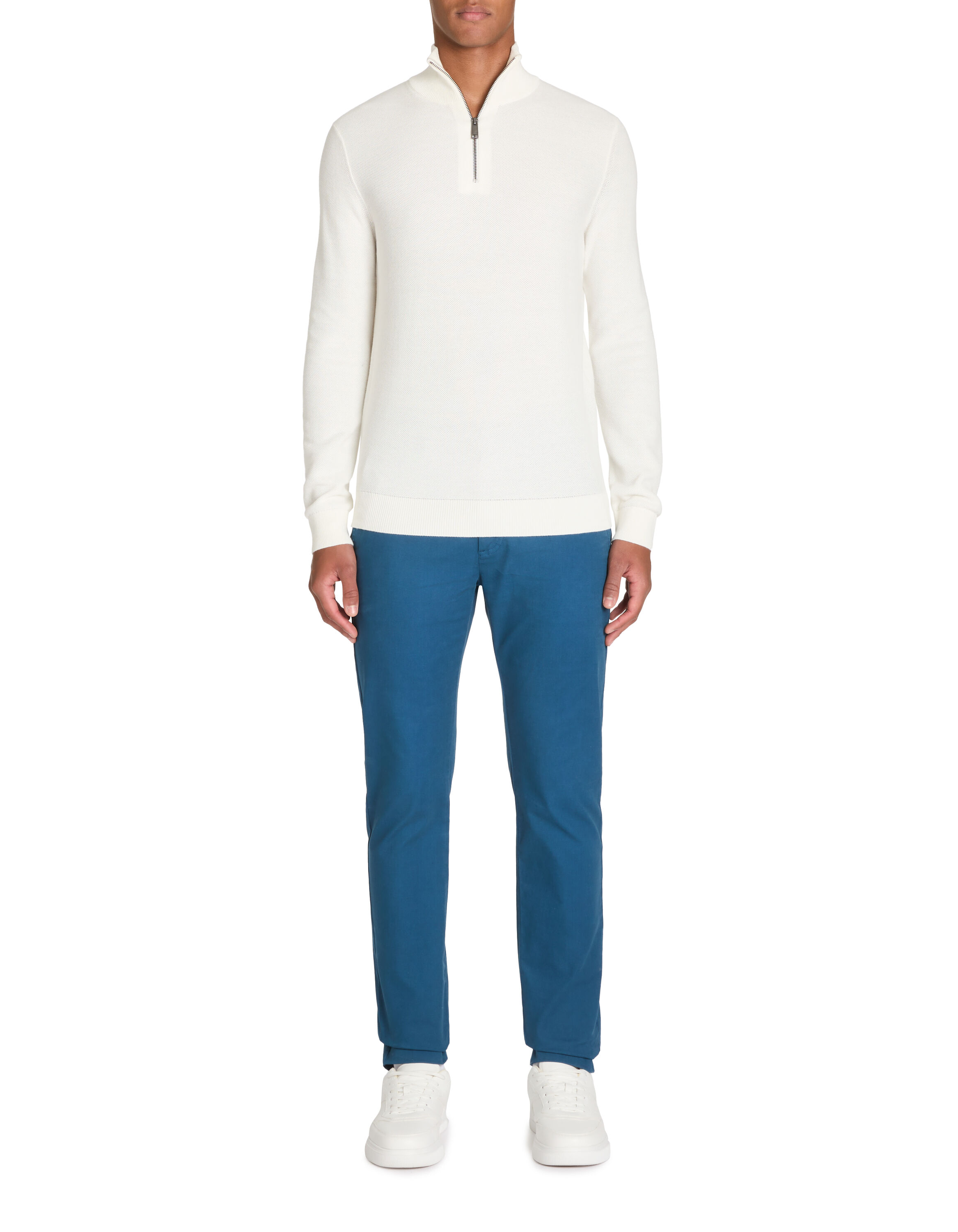 Pull col camioneur 100 coton beige celio be normal