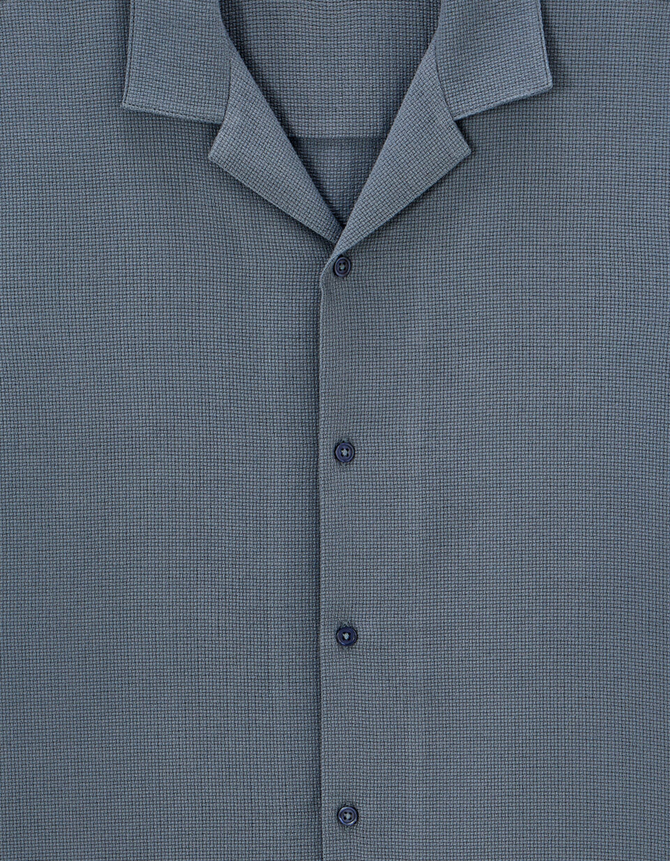 Chemisette Diesel 55DSL Gris Bleu à Motifs Géométriques - Taille L, Manches Courtes, été