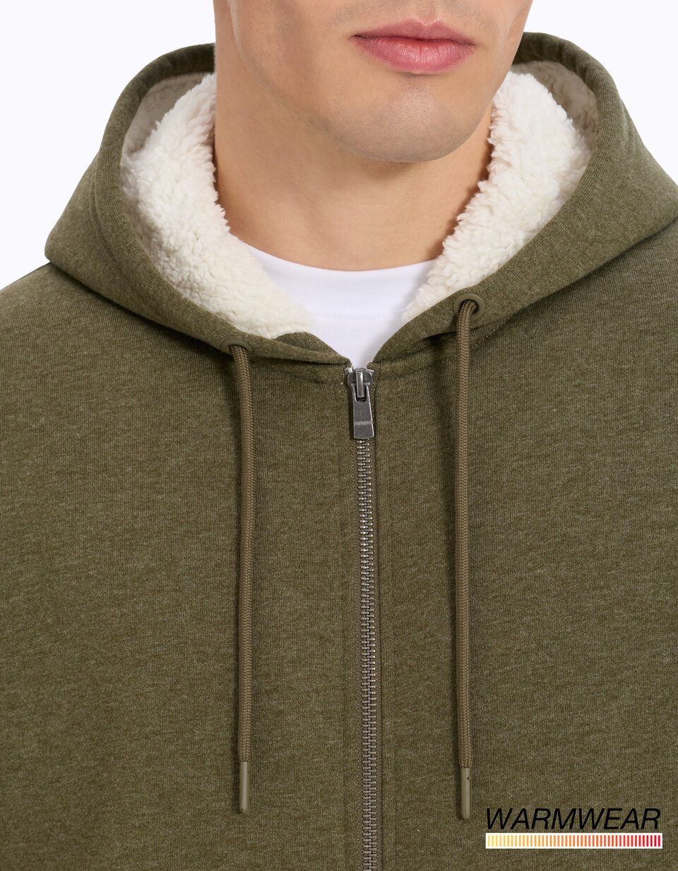 JACKETOWN Sweat Homme Capuche Zippé Polaire Doublée Hiver Chaud - Hoodie Sport