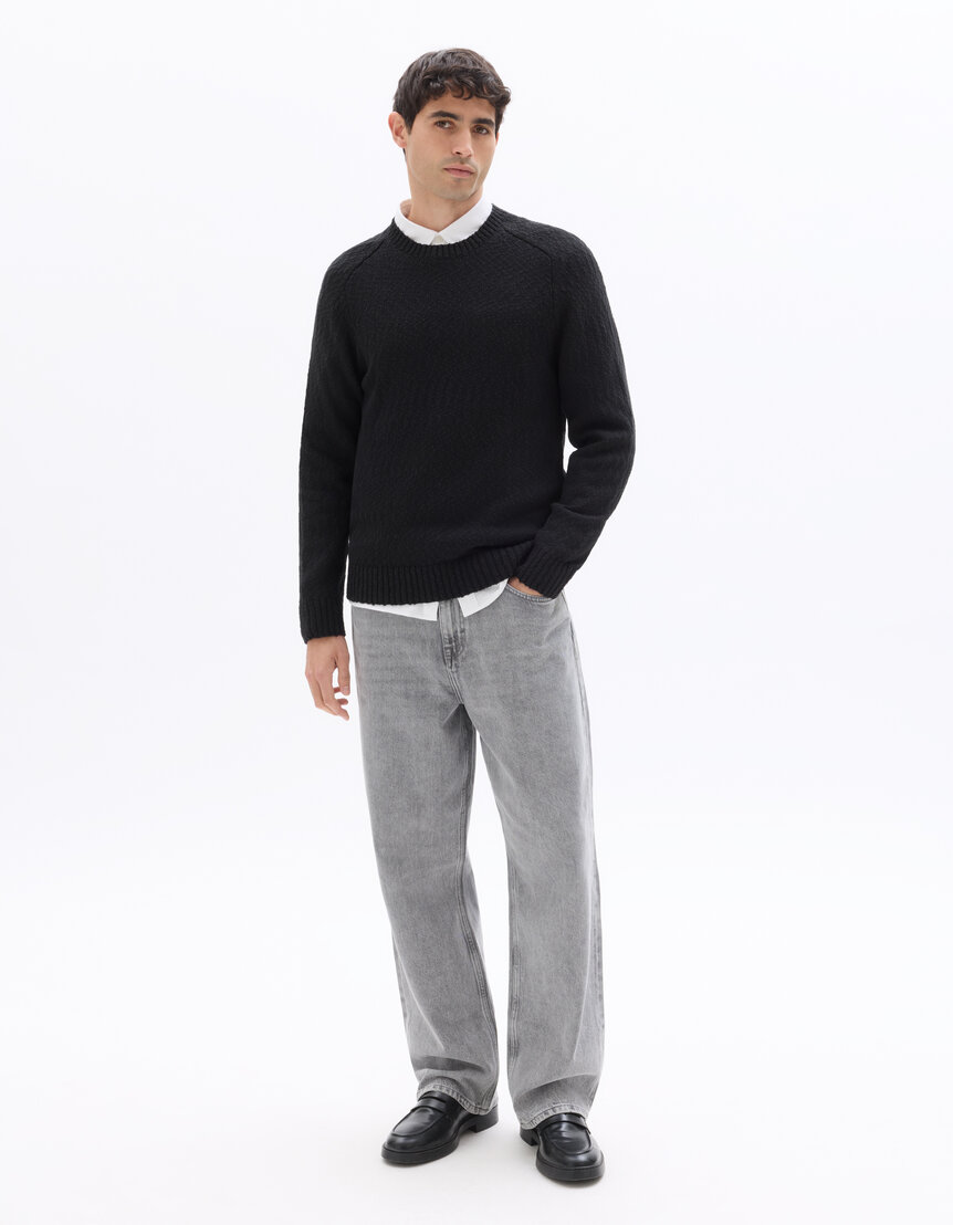 Pull Homme Celio Taille S Bleu - Occasion En Très Bon état (TBE) - Basique Et Confortable