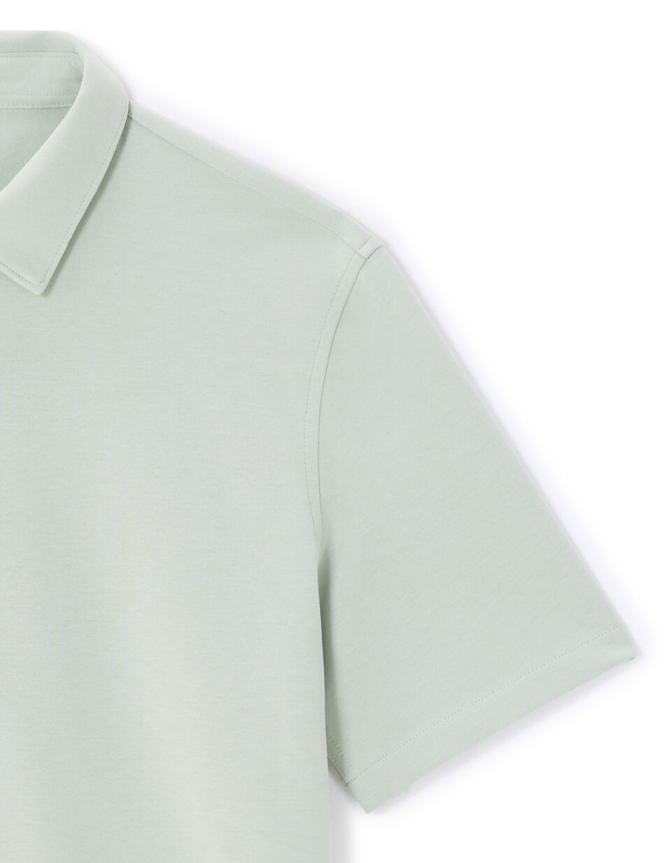 Chemise boutonnée verte à rayures en crochet Molokai