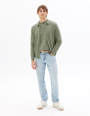 Pull Homme Cedar Wood State - Col Rond, Vert Cèdre, Acrylique - Taille M - Occasion