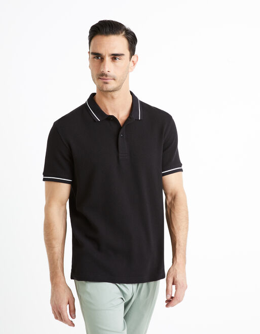 Polo Noir Homme | celio be normal