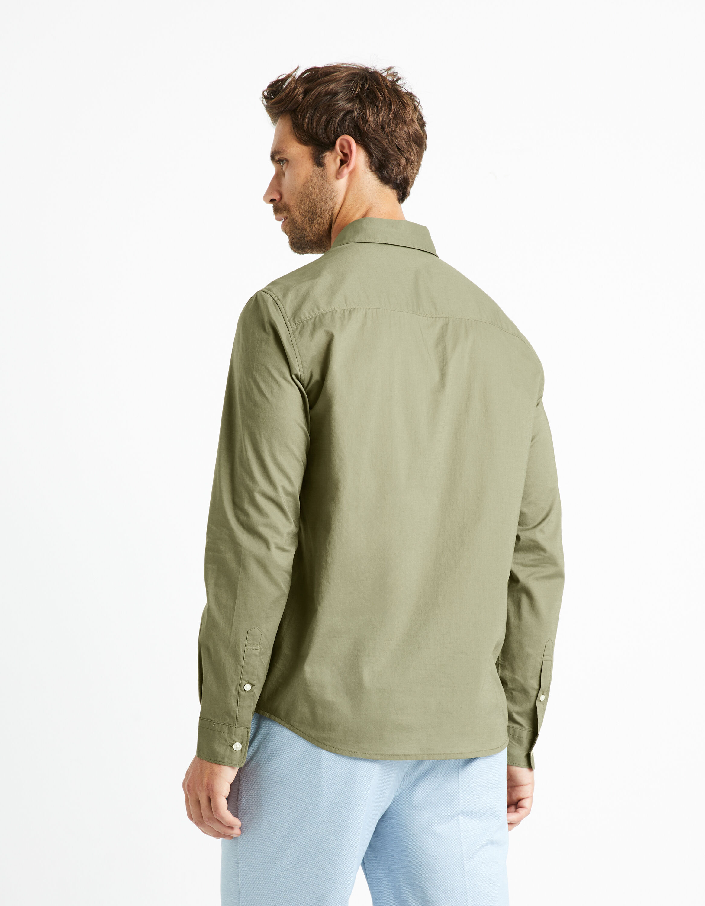 Chemise verte top homme celio