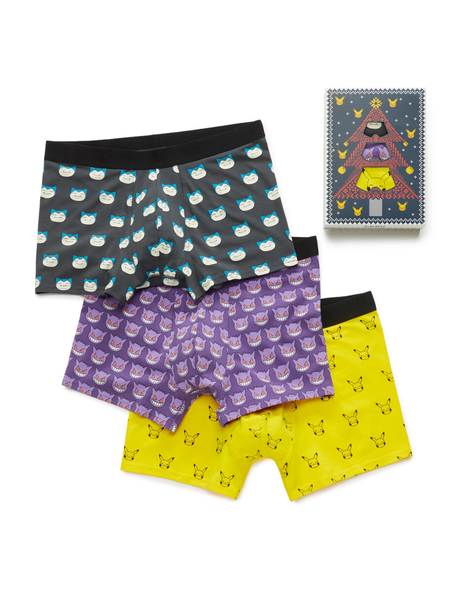 Pokémon - Trio de boxers Noël