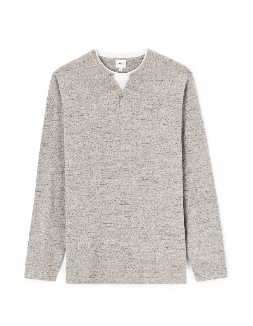 Pull Topman Gris En Coton Mélangé - Taille S - Occasion En Très Bon état
