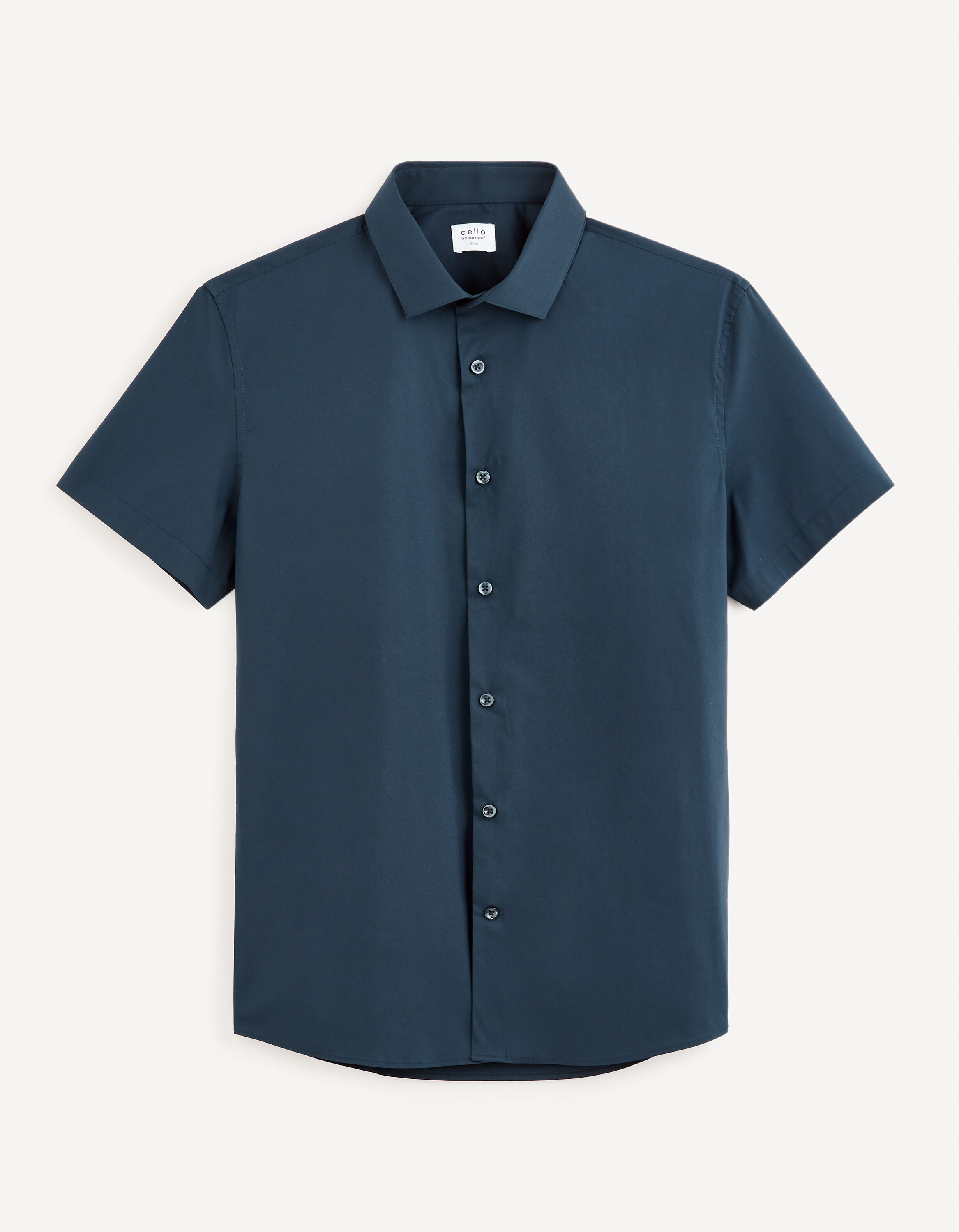 Chemise Homme Célio Pure Coton Couleur Encre Taille XL - Neuf Sans étiquettes Coupe Ajustée