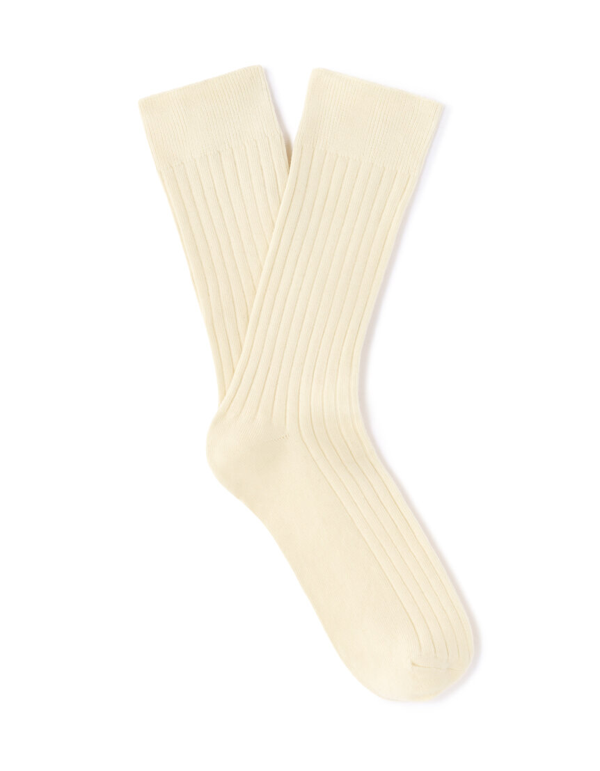 Lot De 2 Chaussettes Hautes Unisexe Wigwam L138723 - Coton Blanc - Taille L