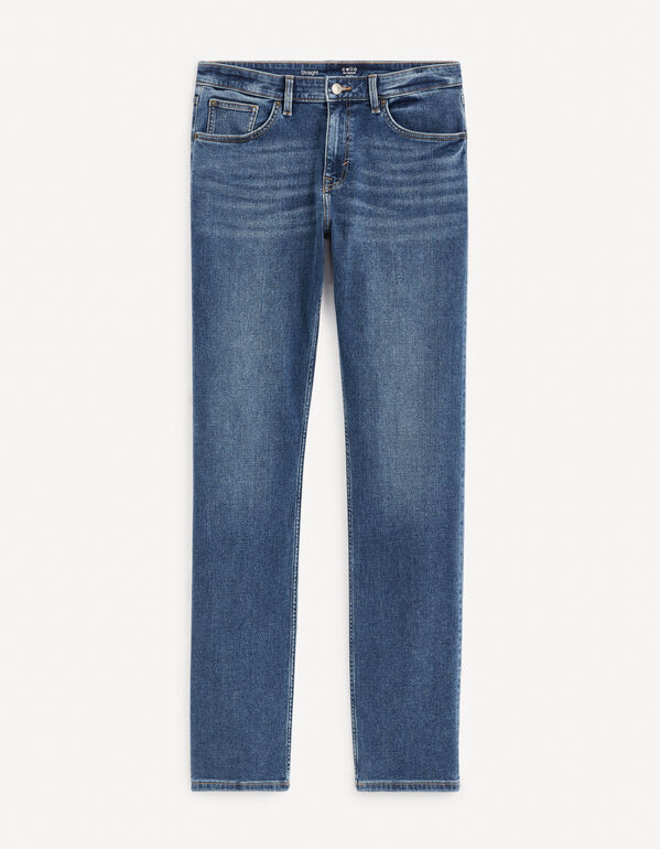 jean straight coton stretch - bleu