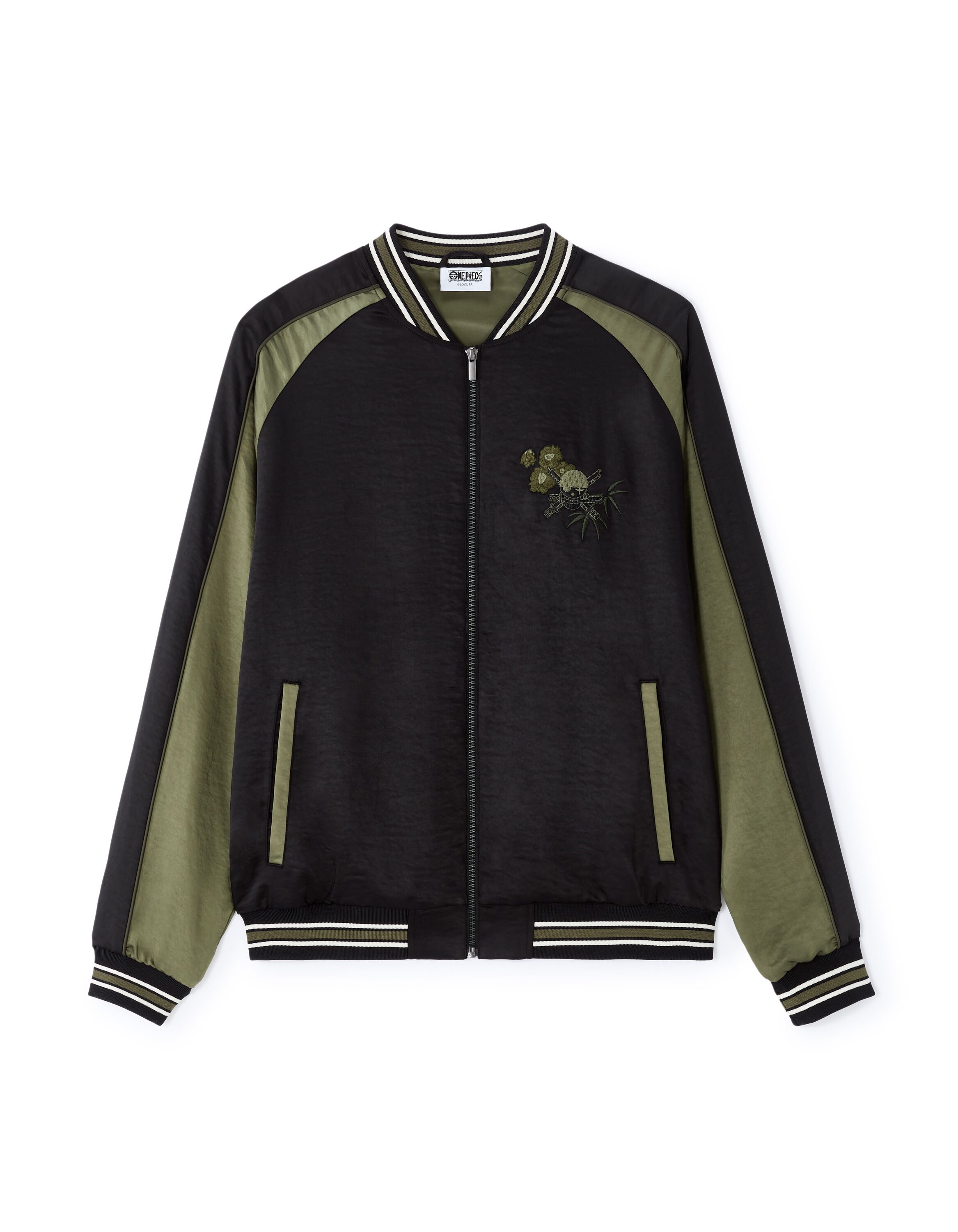 One Piece Cazadora negra y verde celio be normal