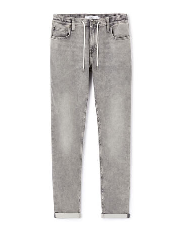 Jean jog slim coton stretch - gris