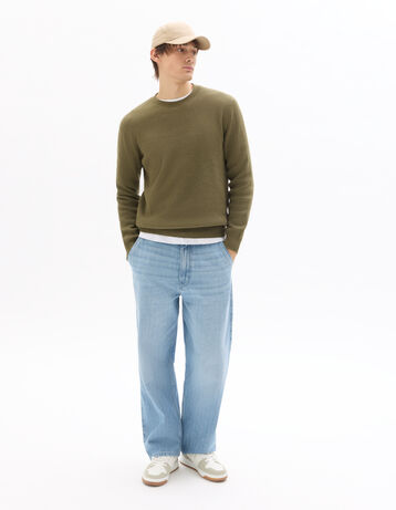 Pantalon Baggy CELIO Taille 36 (14/16 Ans) - Marron - Coton Bootcut - Neuf Avec étiquette