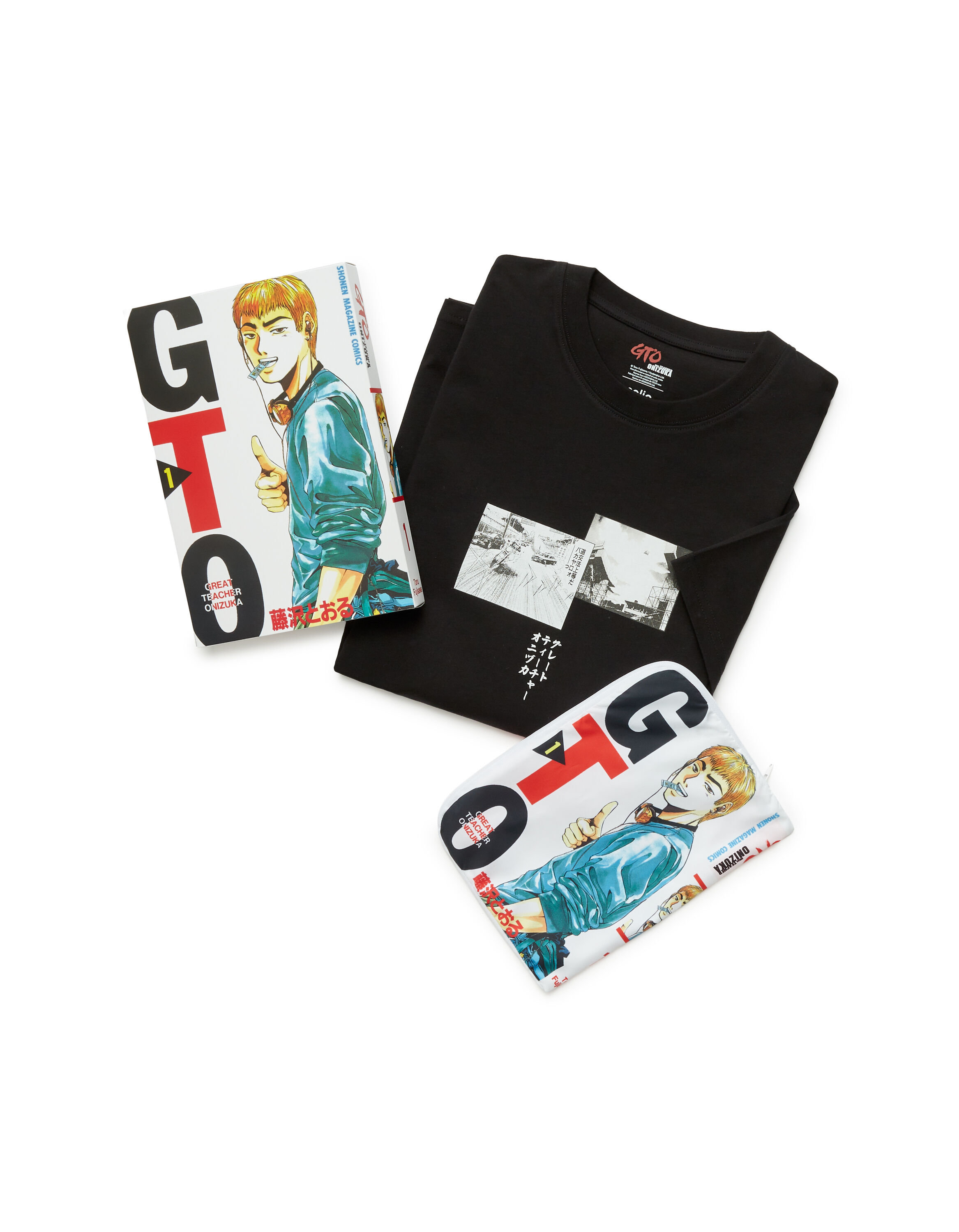 GTO - Coffret avec un t-shirt noir
