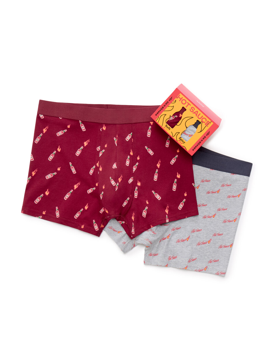 Red Christmas Chilli Sauce Print Boxer Duo Gift Set | celio be normal