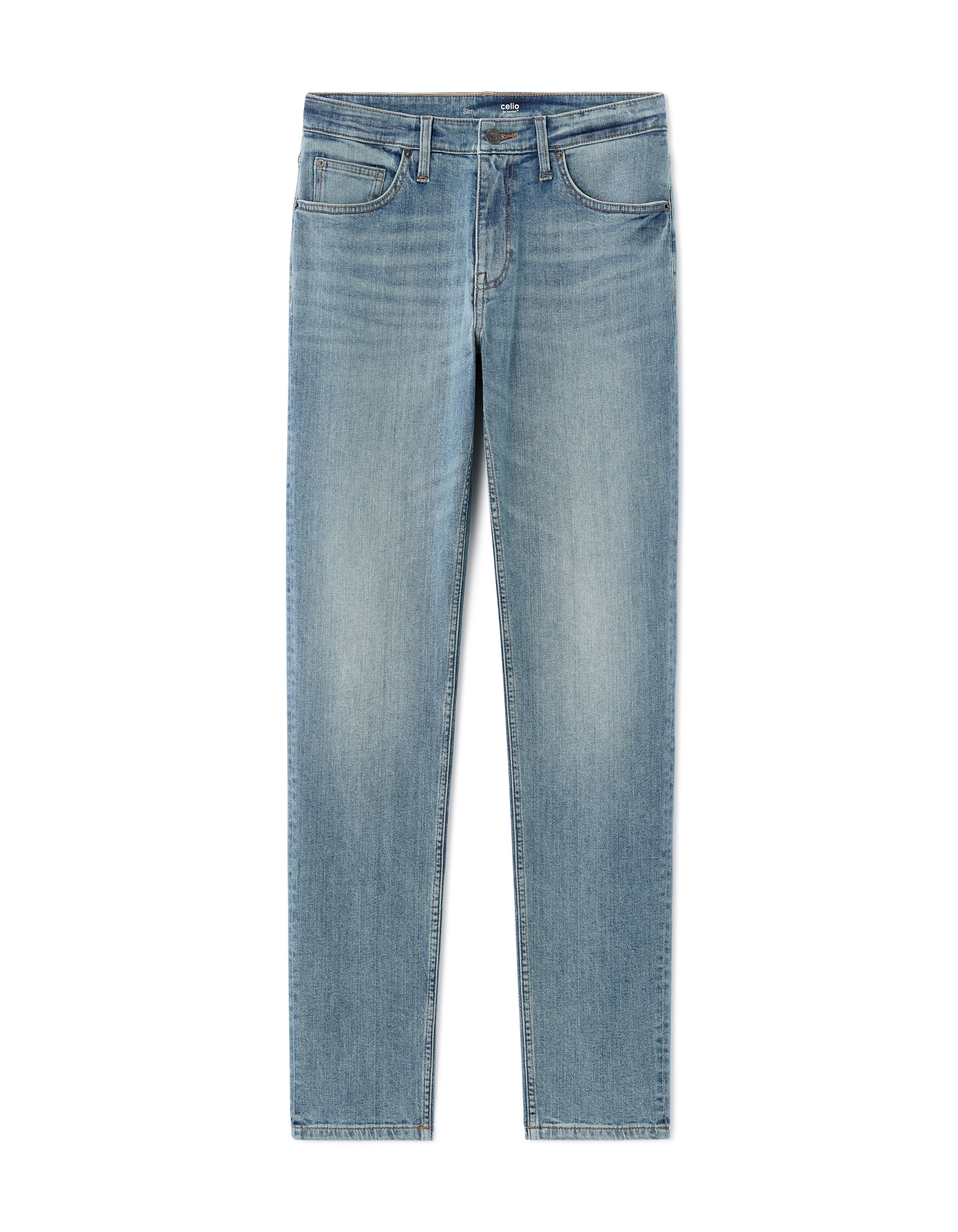 Jean C.25 slim coton stretch - bleu clair | celio be normal