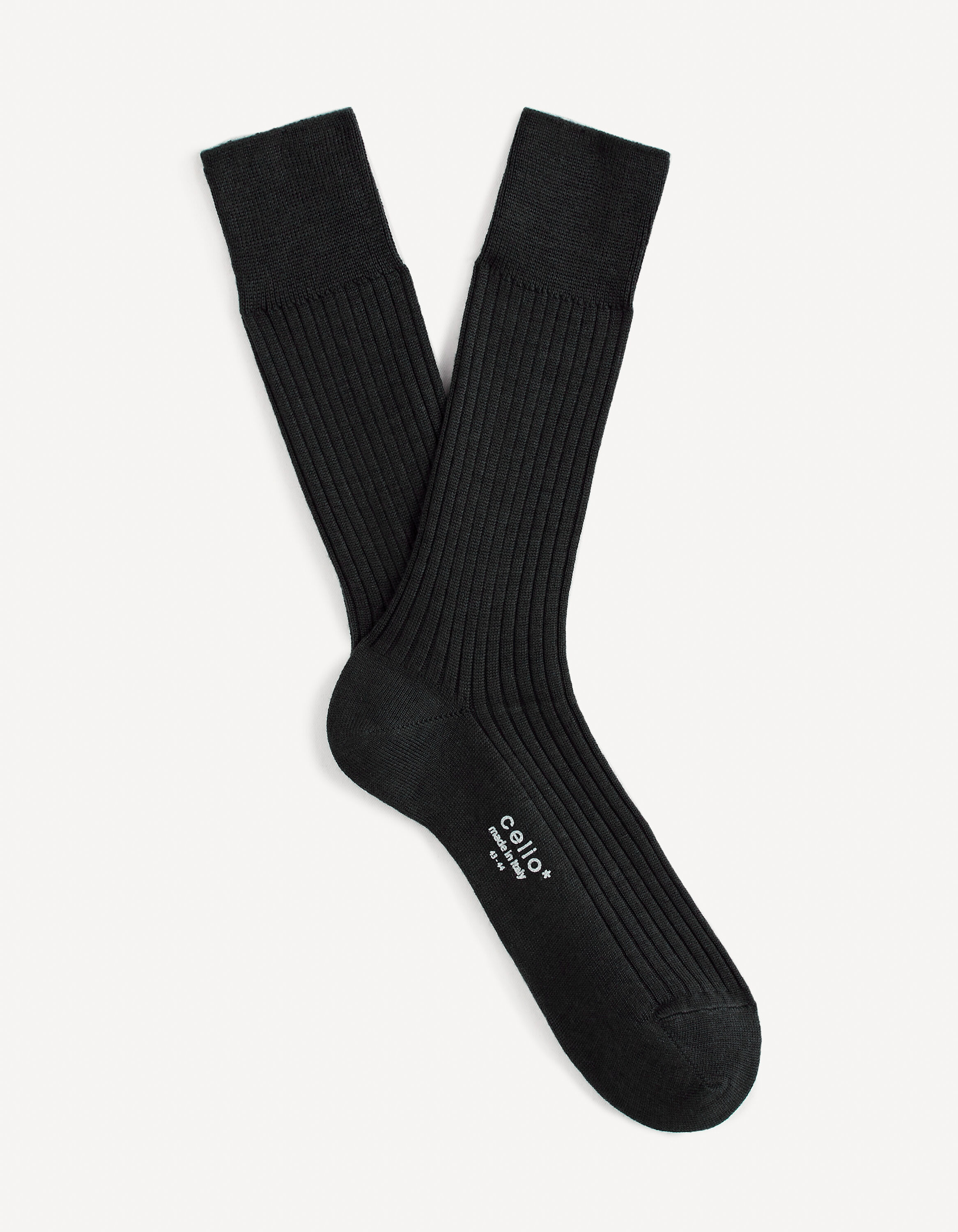 Chaussettes hautes 100% laine mérinos - noir