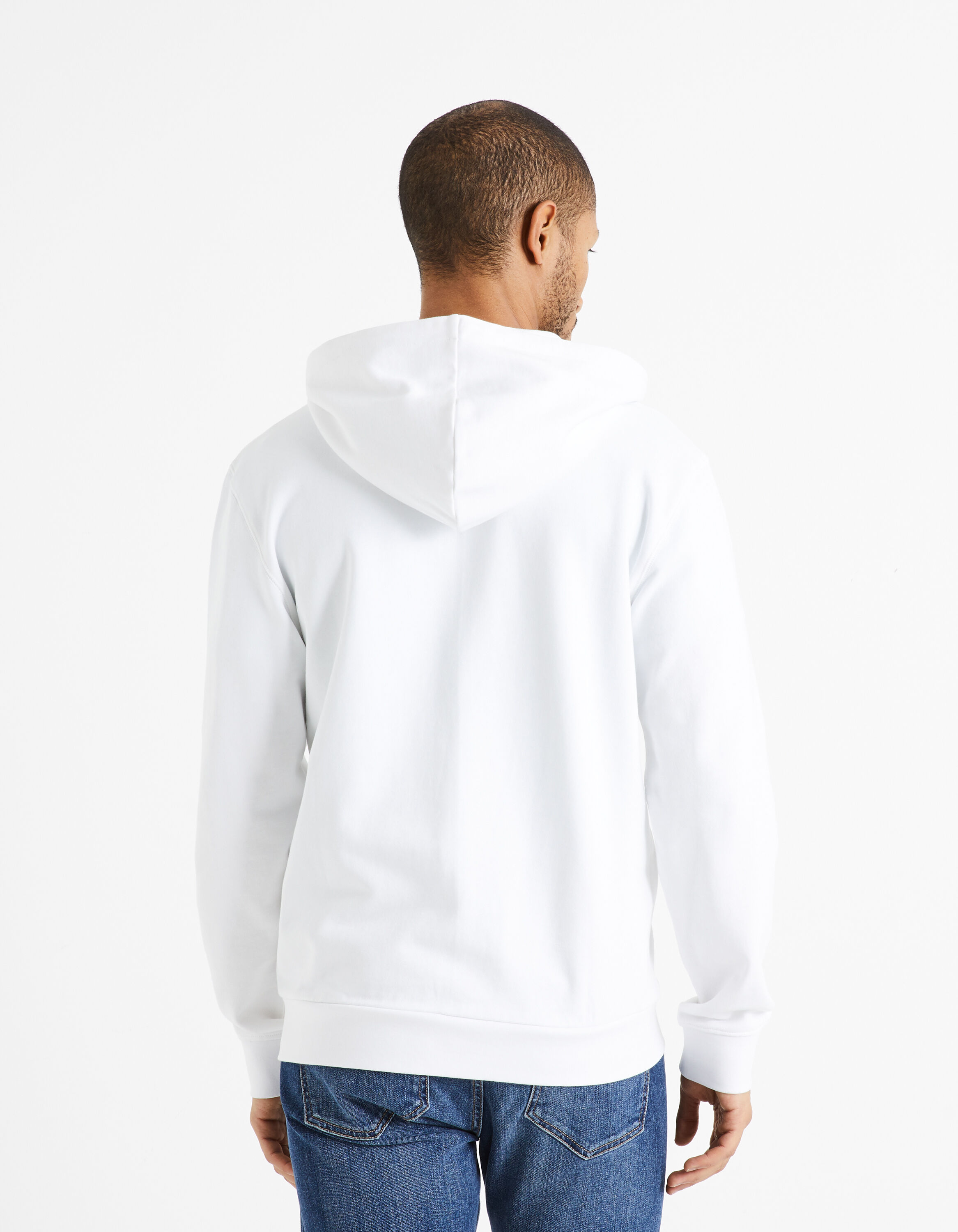 Sudadera blanca con cremallera cheap