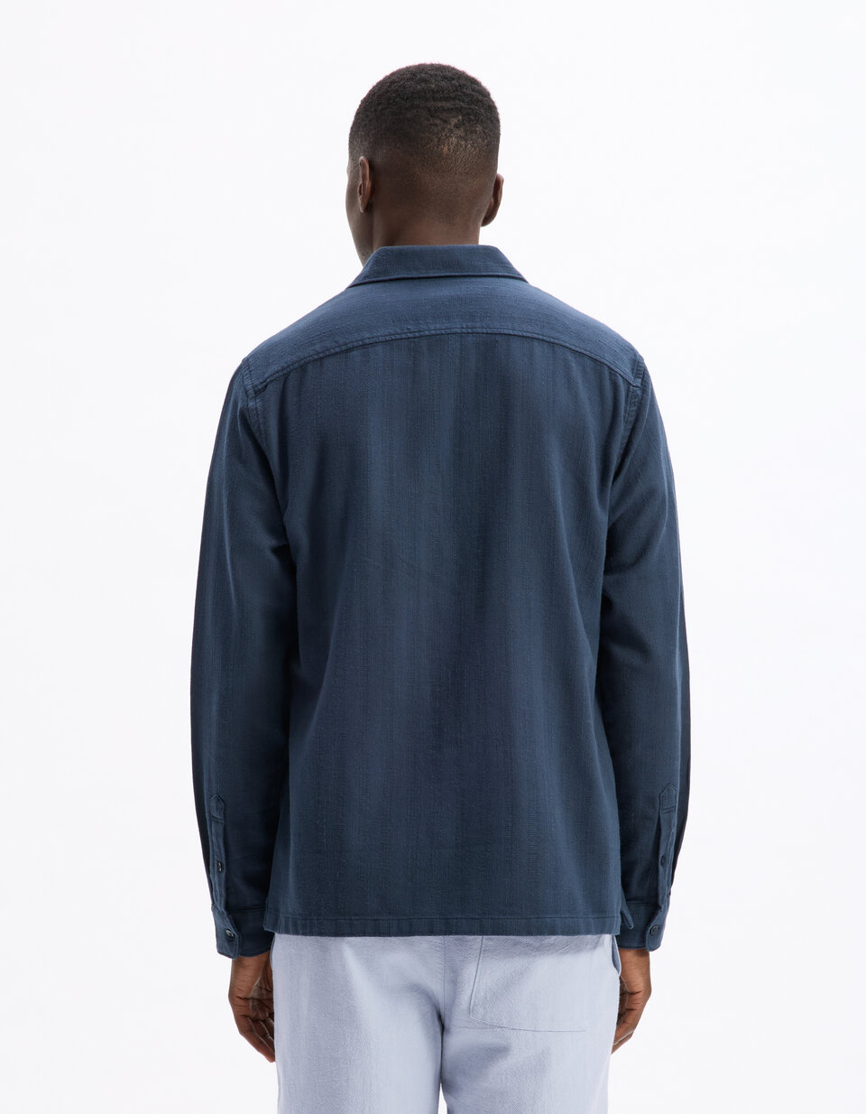 Chemise GIRBAUD Marine En Lin/coton - Taille XL - Neuf Avec étiquettes