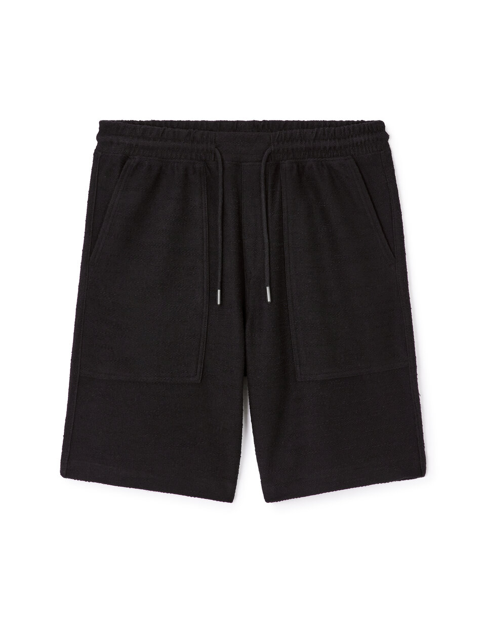 Doudoune Oblique Jacquard de coton mélangé noir