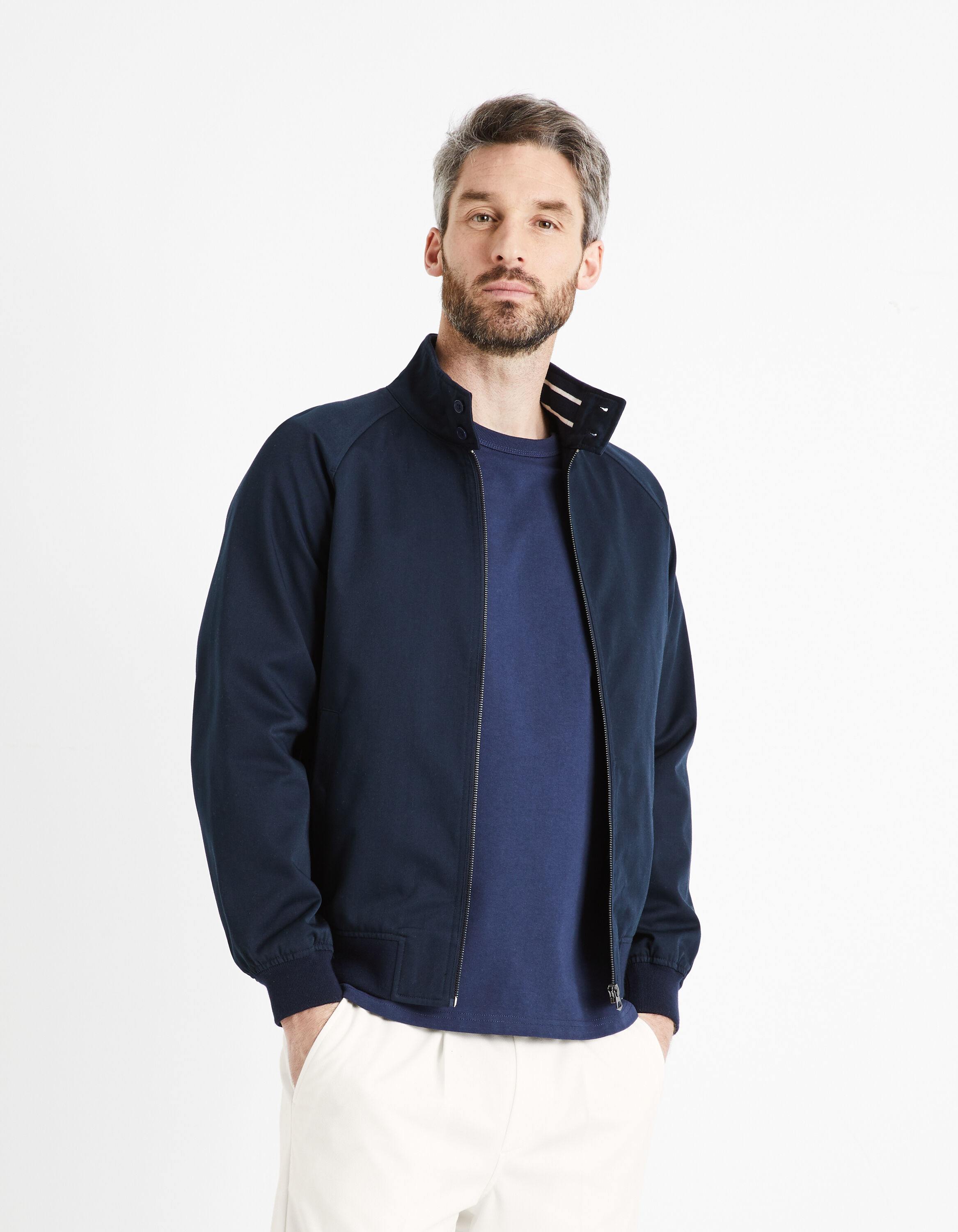 Blouson col montant - marine | celio be normal