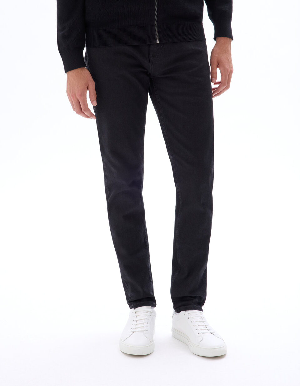 Jeans Noir CAMAIEU Taille 42, Occasion En Très Bon état - Denim Classique, Coupe Régulière Pour Femme