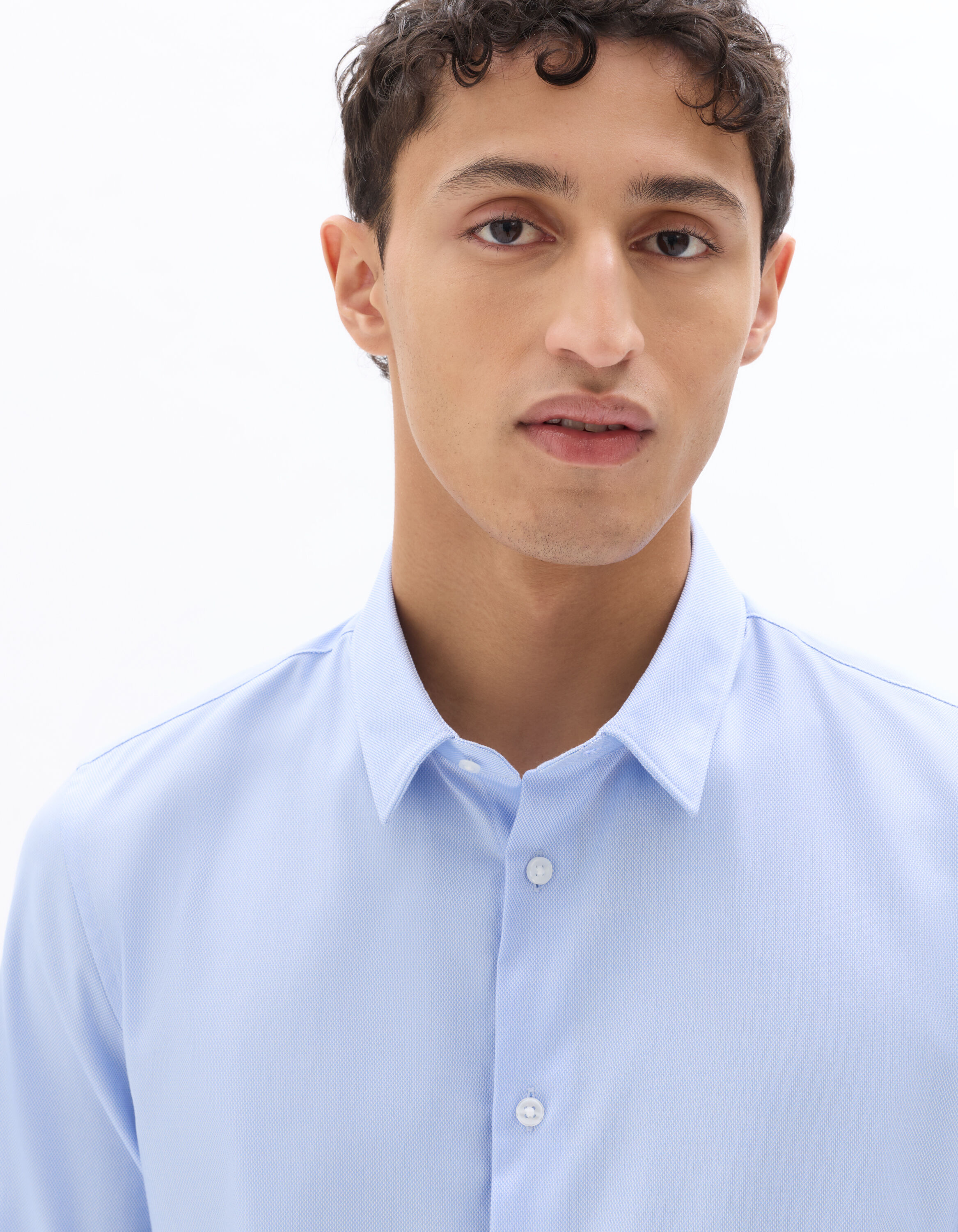 Slim royal oxford shirt - sky blue | celio be normal
