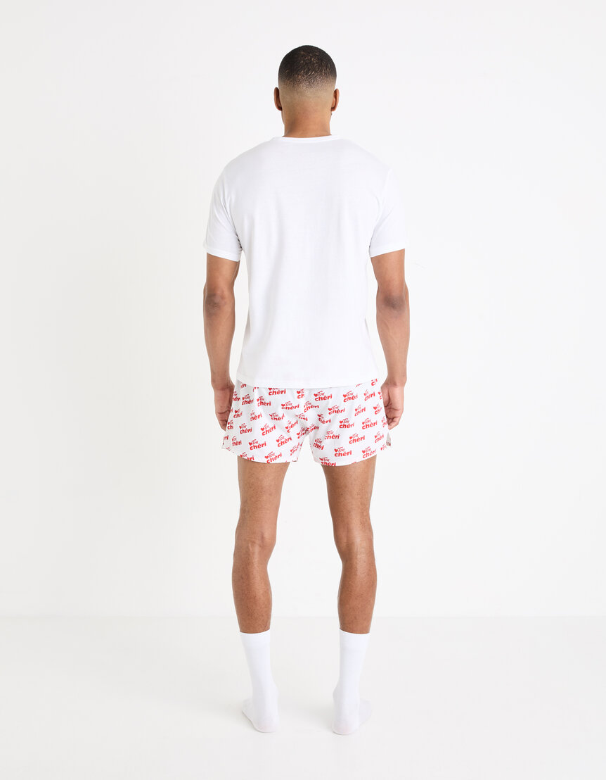 Lot de 2 shortys télécabine en coton biologique- Caleçon pas cher homme