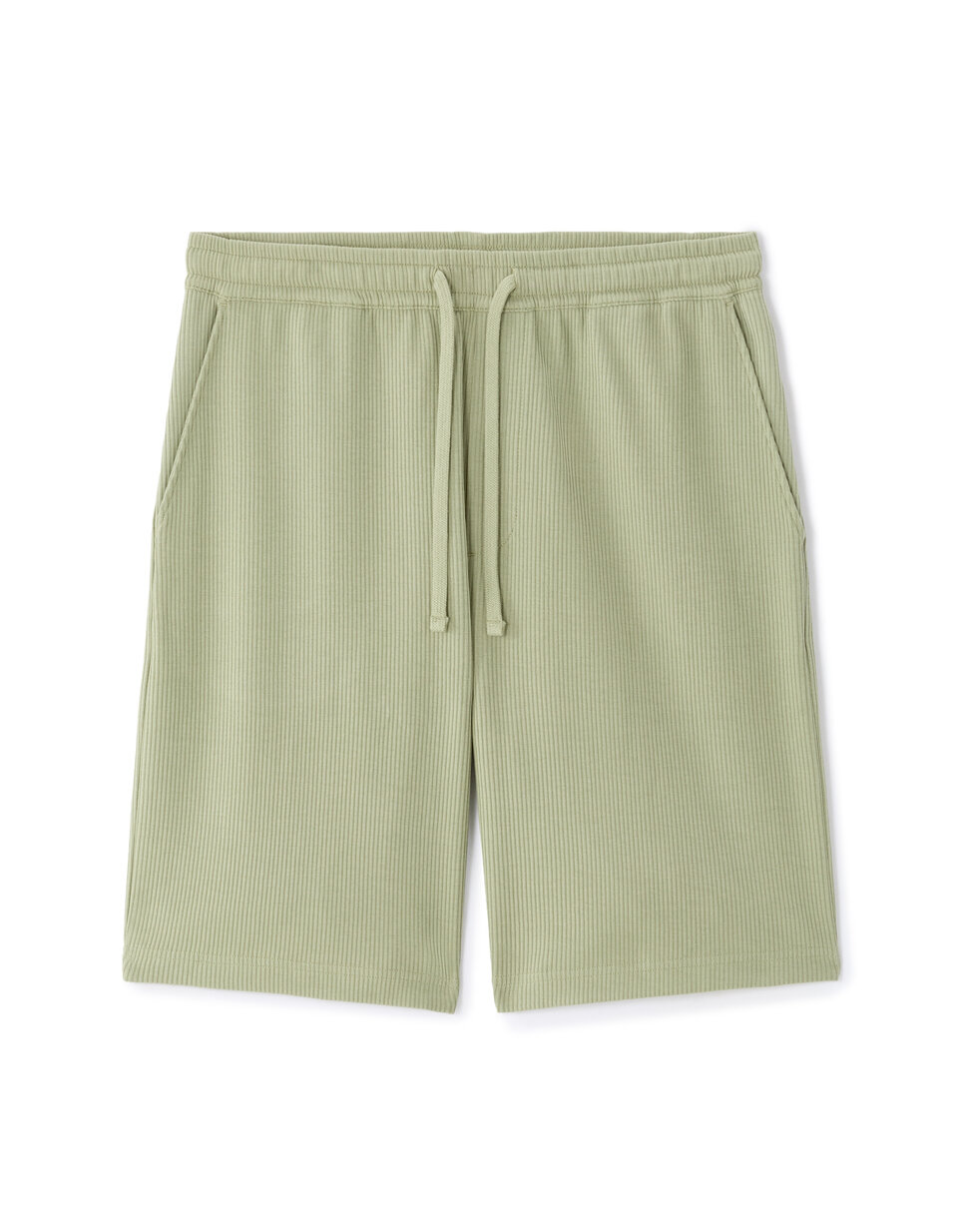 bermuda-regular-en-maille-c-tel-100-coton-vert-celio