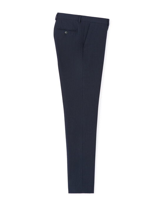 Pantalon De Costume Slim Zara Noir Rayé - Taille 30 Avec Chaîne Amovible Argentée - Neuf Avec étiquettes