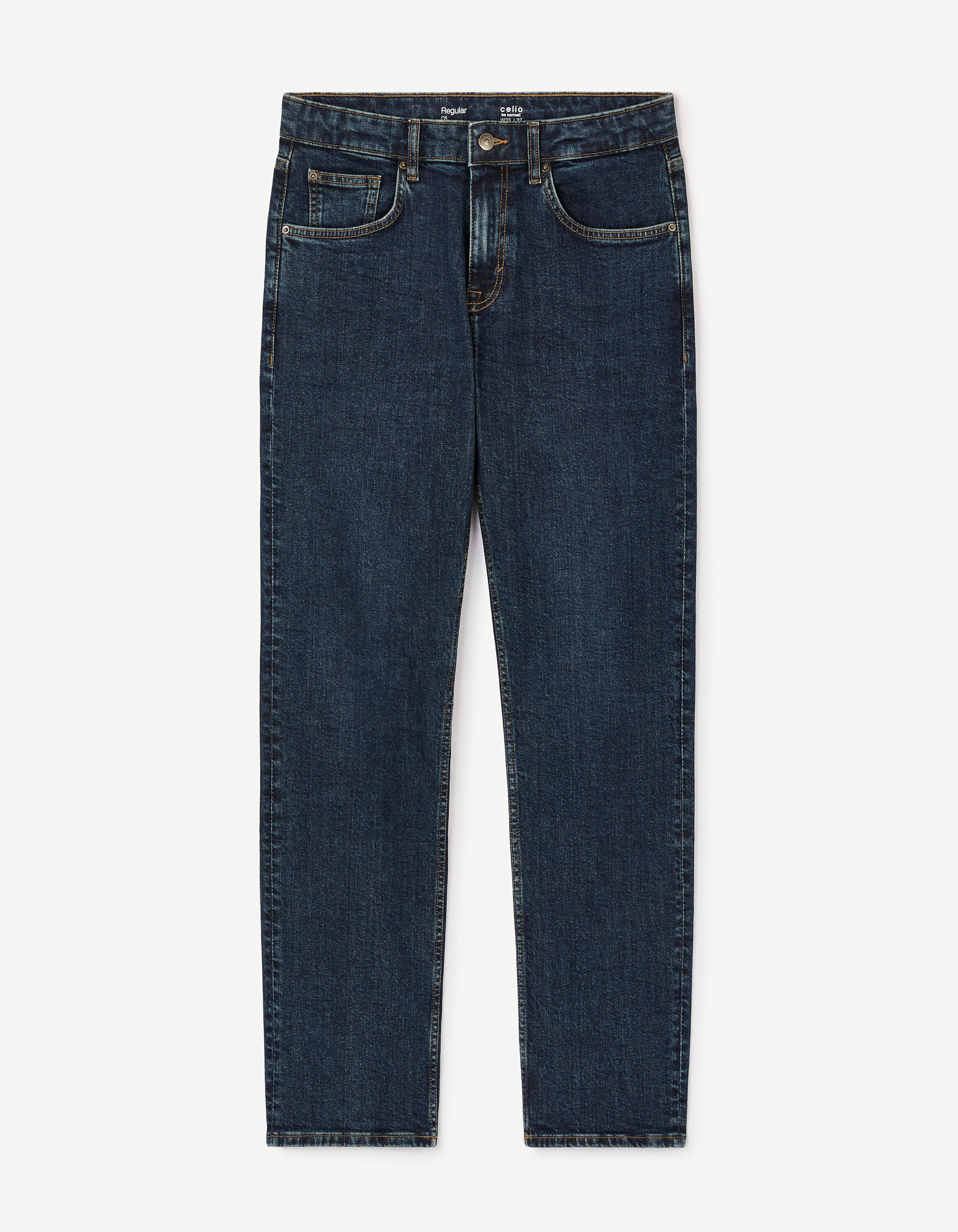 Chemise En Jean Homme Celio Regular Fit - Taille L, Motif Carreaux, Manches Longues